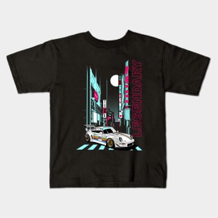 Neon Tokio 911 964 RWB JDM Tuning Car Kids T-Shirt